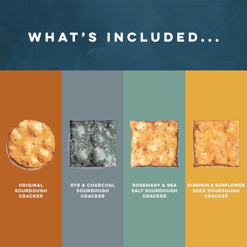 Peter's Yard Sourdough Cracker Selection Tin 250g thumbnail 3