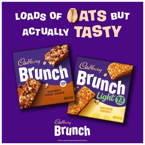 Cadbury Brunch Chocolate Chip Cereal Bars 4x28g thumbnail 2