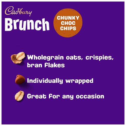 Cadbury Brunch Chocolate Chip Cereal Bars 4x28g thumbnail 3