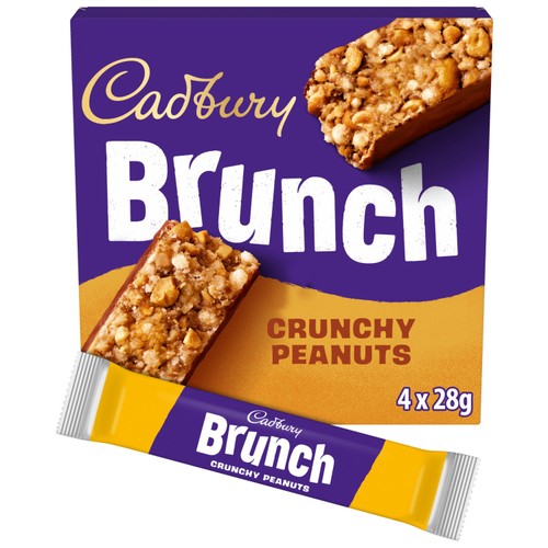 Cadbury Brunch Peanut Cereal Bars 4x28g