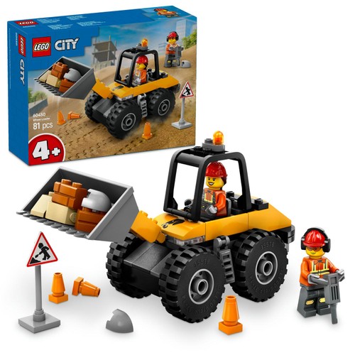LEGO City Yellow Construction Wheel Loader Set 60450 thumbnail 2