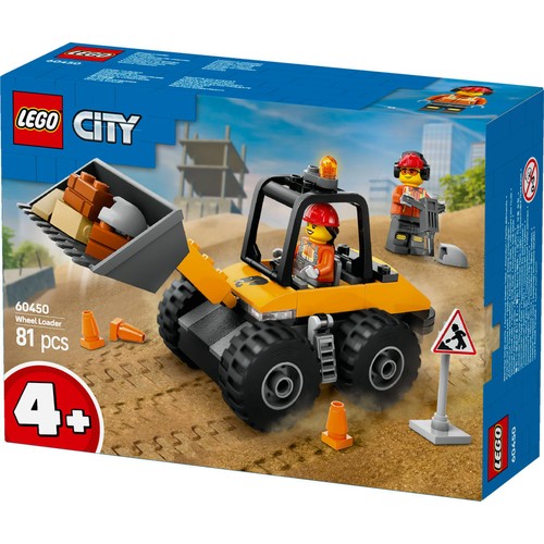 LEGO City Yellow Construction Wheel Loader Set 60450 thumbnail 3