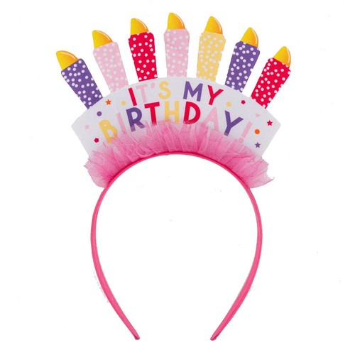 Nutmeg Pink It's My Birthday Headband thumbnail 2