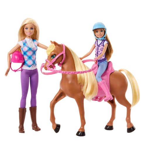 Barbie Sisters Riding Lesson Barbie Dolls And Horse thumbnail 2