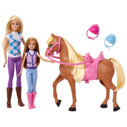 Barbie Sisters Riding Lesson Barbie Dolls And Horse thumbnail 4