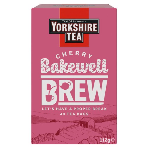 Yorkshire Tea Cherry Bakewell Brew 40 Tea Bags  thumbnail 2