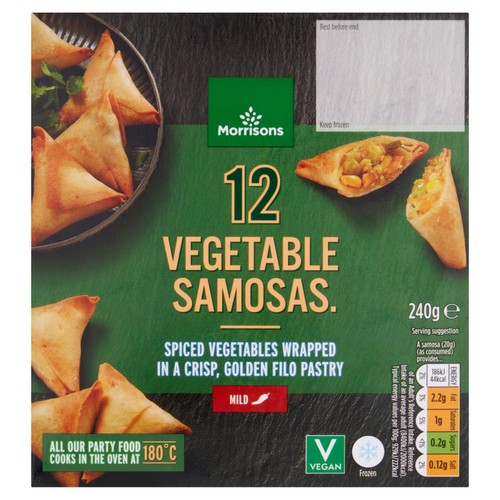 Morrisons 12 Vegetable Samosas 240g