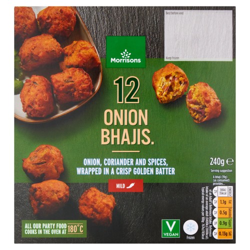 Morrisons 12 Onion Bhajis 240g
