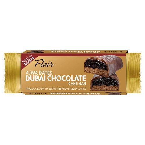 Flair Ajwa Dates Chocolate Cake Bar 55g thumbnail 2