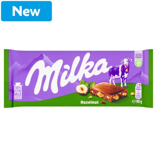 Milka Hazelnut Chocolate 90g