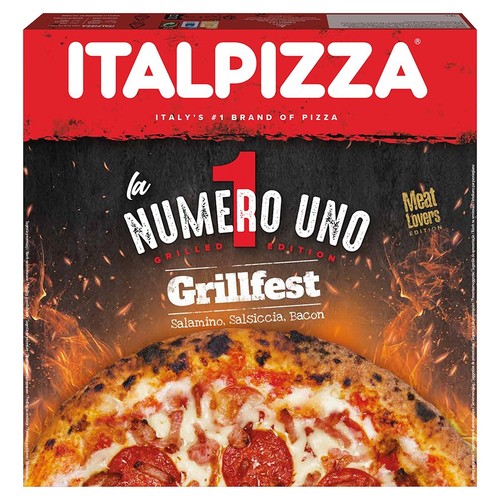 Italpizza La Numero Uno Grillfest Meat Lovers Pizza 425g
