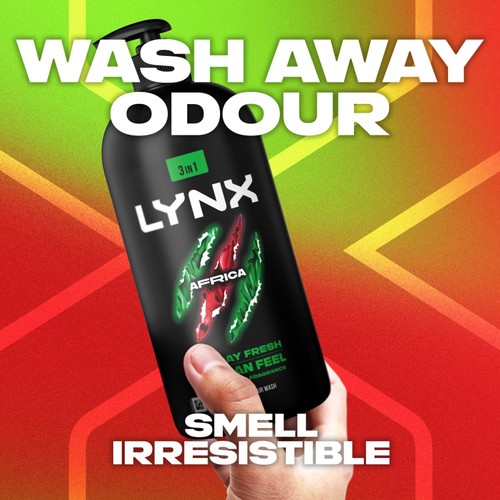 Lynx Pump Shower Gel Africa 900ml thumbnail 3