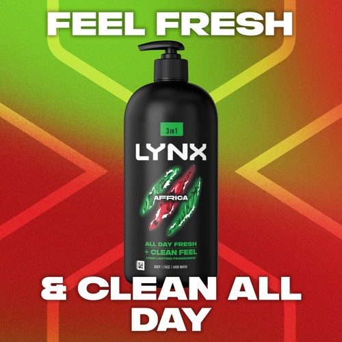 Lynx Pump Shower Gel Africa 900ml thumbnail 6
