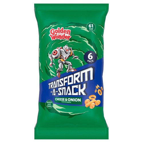 Golden Wonder Transform-a-Snack Cheese & Onion Flavour Snacks 6 x 12g (72g)