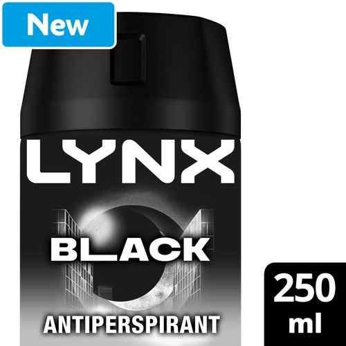Lynx Black Antiperspirant Deodorant Spray For Men 250ml