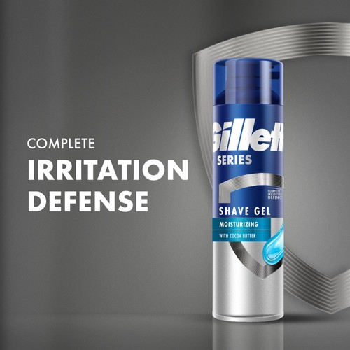 Gillette Series Moisturising Shaving Gel With Cocoa Butter 200ml thumbnail 2