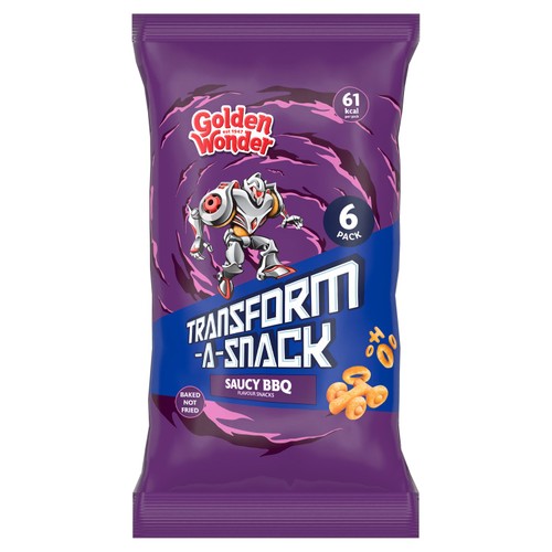 Golden Wonder Transform-a-Snack Saucy BBQ Flavour Snacks 6 x 12g (72g)