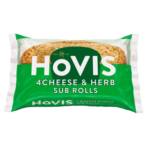 Hovis Sub Rolls Cheese & Herbs 4 Pack
