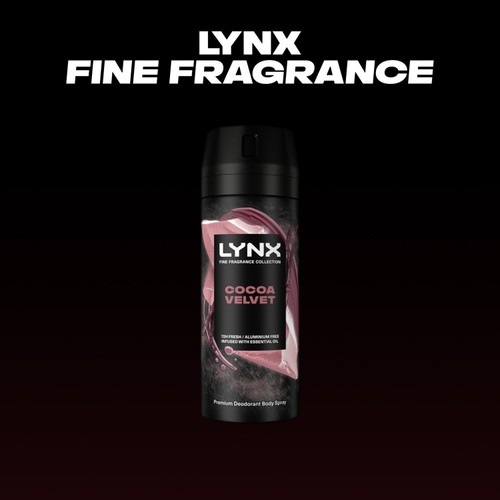Lynx Fine Fragrance Collection Deodorant Bodyspray Cocoa Velvet 150ml thumbnail 5