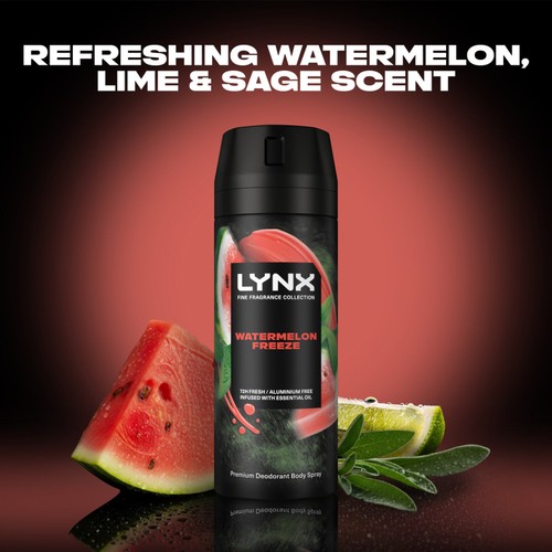 Lynx Fine Fragrance Collection Deodorant Bodyspray Watermelon Freeze 150ml thumbnail 3
