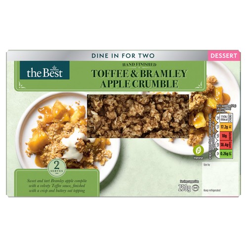 Morrisons The Best Toffee & Bramley Apple Crumble 250g