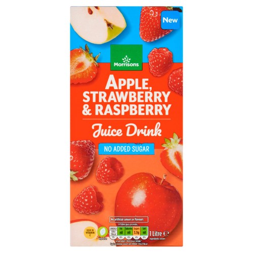 Morrisons Apple, Raspberry & Strawberry Juice Drink