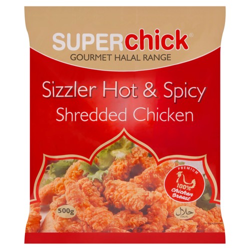 Superchick Shredded Chicken Hot & Spicy Sizzler 