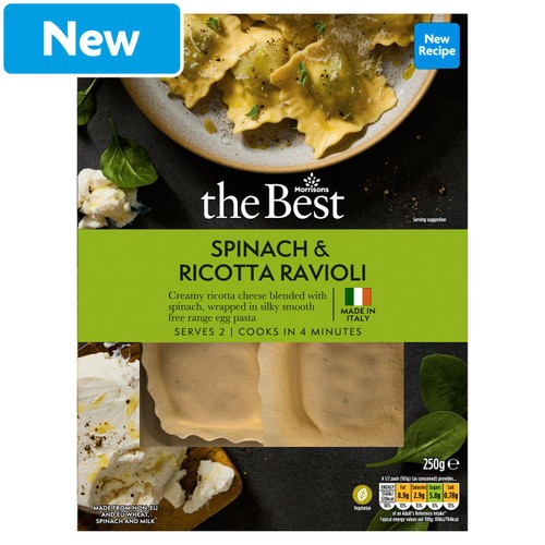 Morrisons The Best Spinach & Ricotta Ravioli 250g