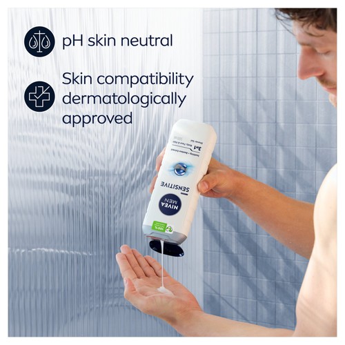 Nivea Men Sensitive Shower Gel 500ml thumbnail 2