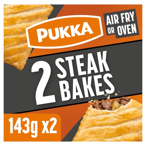 Pukka 2 Steak Bakes 286g