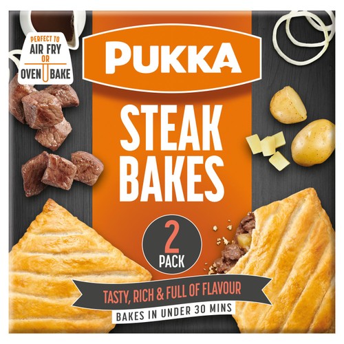 Pukka 2 Steak Bakes 286g thumbnail 2