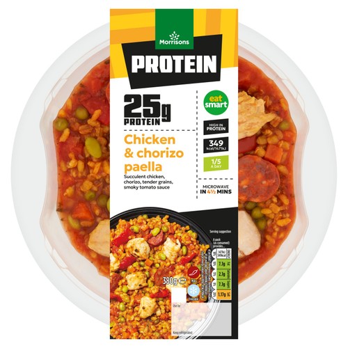Morrisons Protein Chicken Paella 380g thumbnail 3