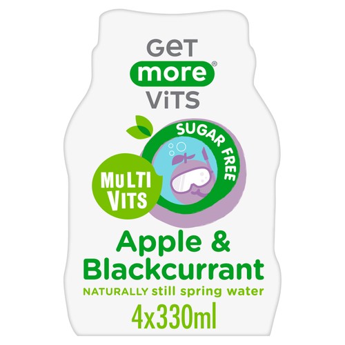 Get More Vits Apple & Blackcurrant Sugar Free Multivits Drink  4x330ml thumbnail 2