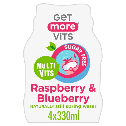 Get More Vits Raspberry & Blueberry Sugar Free Multivits Drink 4x330ml thumbnail 2