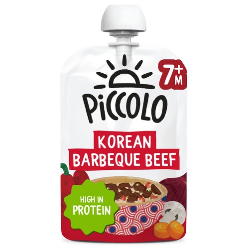 Piccolo Baby Organic Korean Barbeque Beef Textured 7M+ 130g thumbnail 2