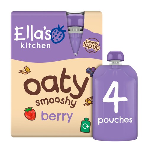 Ella's Kitchen Organic Berry Oaty Smooshy 12+ Months 4x90g thumbnail 2