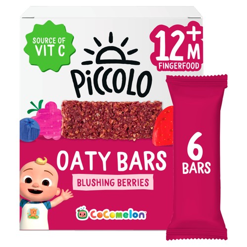 Piccolo Organic Cocomelon Oaty Bars Berries with Acerola 12+M 6x23g
