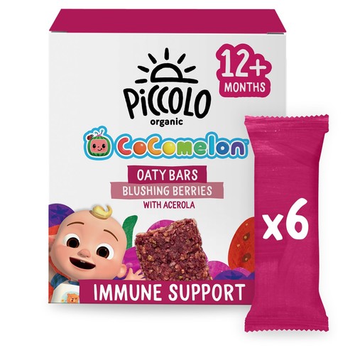 Piccolo Organic Cocomelon Oaty Bars Berries with Acerola 12+M 6x23g thumbnail 2
