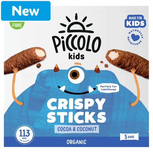 Piccolo Kids Organic Cocoa & Coconut Crispy Sticks 5 x 25g