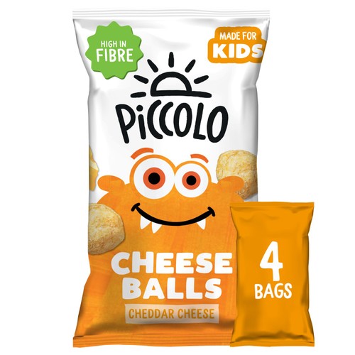 Piccolo Kids Organic Cheese Balls Cheddar Cheese 4 x 15g thumbnail 2