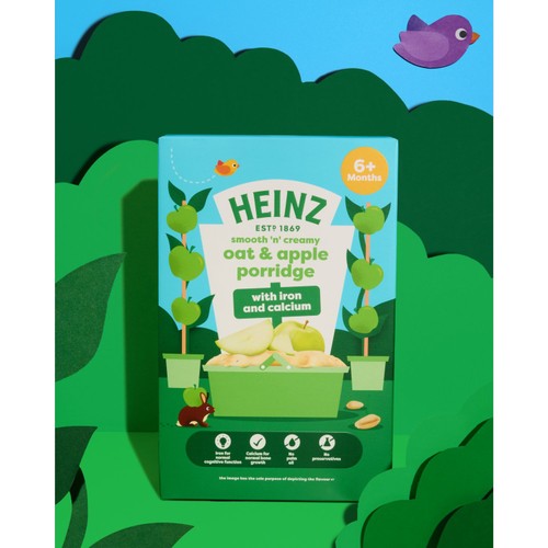 Heinz Oat & Apple Porridge 6+ Months 125g thumbnail 2
