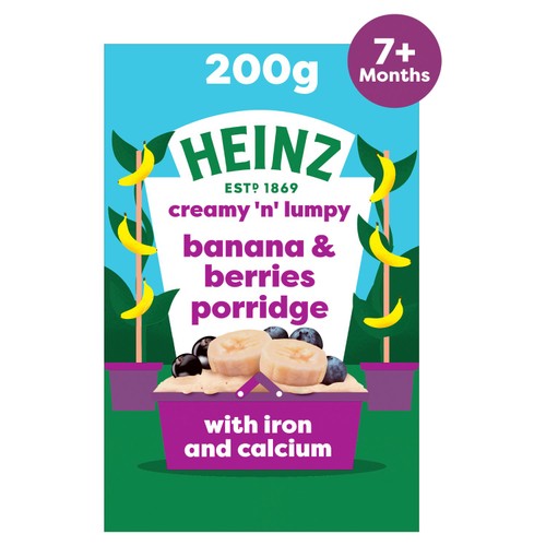 Heinz Banana Berries Porridge 7+ Months  thumbnail 3