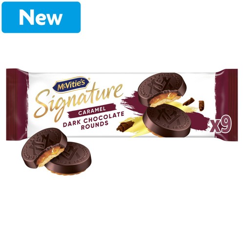 Mcvitie's Signature Caramel Dark Chocolate Rounds 109g