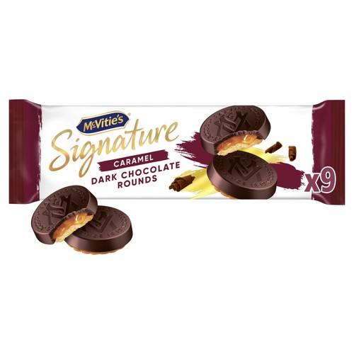 Mcvitie's Signature Caramel Dark Chocolate Rounds 109g thumbnail 2