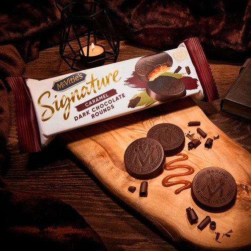 Mcvitie's Signature Caramel Dark Chocolate Rounds 109g thumbnail 5