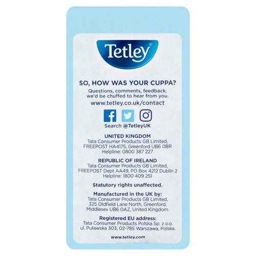 Tetley Decaf 40 Tea Bags 125g thumbnail 2