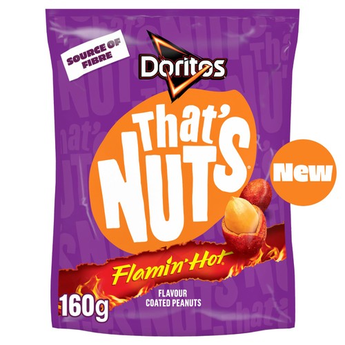 That’s Nuts Doritos Flamin’ Hot Sharing Coated Peanuts 160g