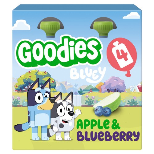 Goodies Bluey Apple & Blueberry Fruit Pouch Multipack 4x100g