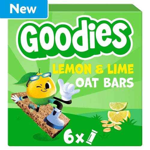 Goodies Lemon & Lime Oat Bars Kids Snacks Multipack 6x23g