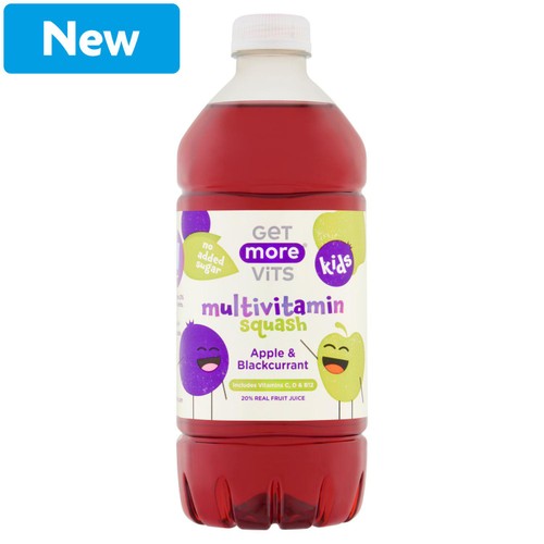 Get More Vits Multivitamin Squash Apple & Blackcurrant 750ml